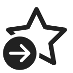 Star Arrow Right Start SVG Icon